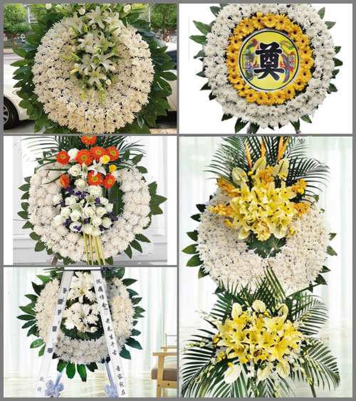浙江省杭州临安市板桥镇豆川村花圈速递